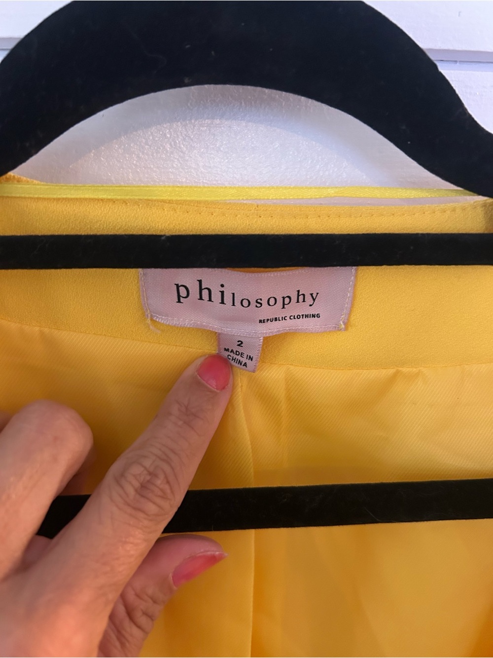 Philosophy by Republic Clothing Yellow Bell Sleeve Blazer | Size 2 - Picture 4 of 11